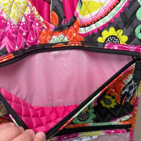Vera Bradley Ziggy Zinnia Floral Print Travel Hanging Makeup Organizer Case - Picture 6 of 9